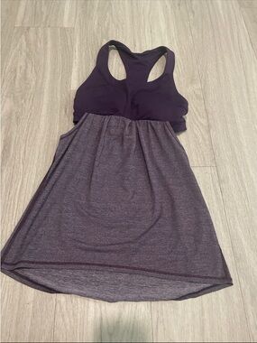 lululemon athletica Plum Racerback Tank with Built-In Bra